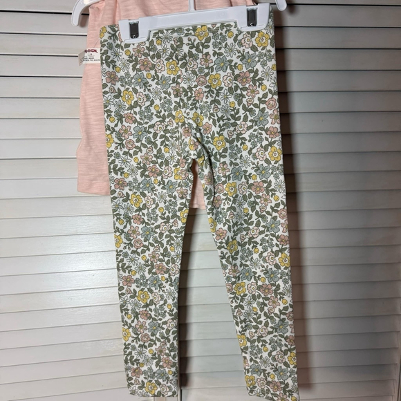 Three-Piece Girls Tahari Coat, Sleeveless Top, Leggings 3T Beige - Picture 9 of 13